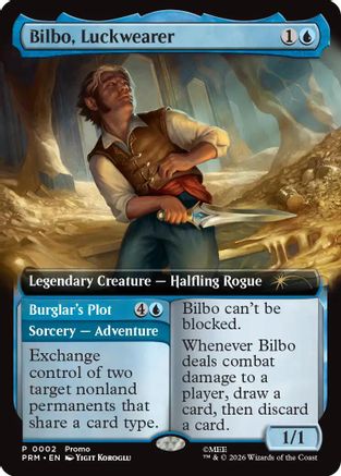 Bilbo, Luckwearer (Extended Art) |  Foil (002) [Promo Pack: The Hobbit]