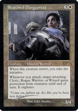 Seasoned Dungeoneer (Retro Frame) |  Foil (7144) [Secret Lair Drop Series]