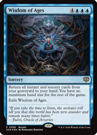 Wisdom of Ages (SOS Bundle) |  Foil (368) [Unique and Miscellaneous Promos]