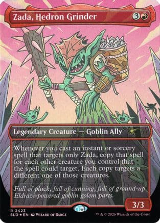 Zada, Hedron Grinder (Display Commander) - Thick Stock |  Foil (2423) [Secret Lair Drop Series]