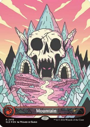 Mountain (2419) |  Foil (2419) [Secret Lair Drop Series]