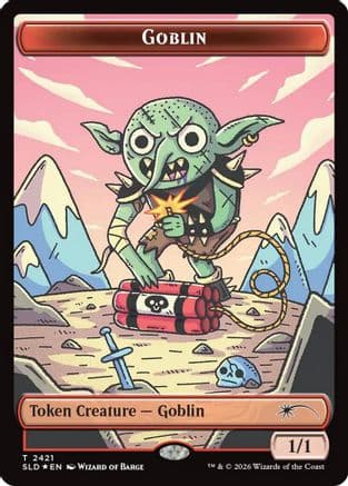Goblin Token (2421) |  Foil (2421) [Secret Lair Drop Series]