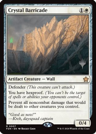 Crystal Barricade |  (007) [Promo Pack: Secrets of Strixhaven]