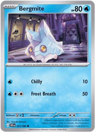 Bergmite 023- ME04 Chaos Rising Reverse Holofoil