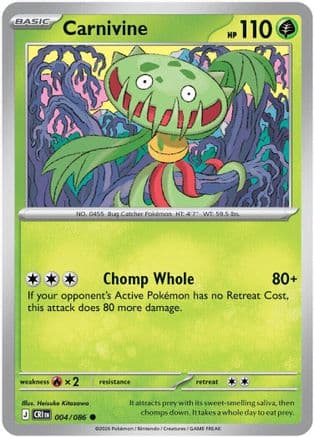 Carnivine 004- ME04 Chaos Rising Reverse Holofoil