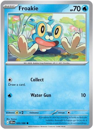 Froakie 020/086 - ME04 Chaos Rising Reverse Holofoil