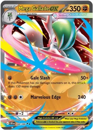 Mega Gallade ex 048- ME04 Chaos Rising Holofoil