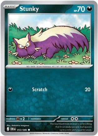 Stunky 053- ME04 Chaos Rising Reverse Holofoil