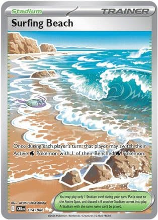 Surfing Beach 114- ME04 Chaos Rising Holofoil