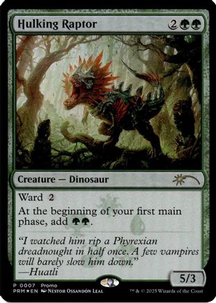 Hulking Raptor |  Foil (007) [Media Promos]