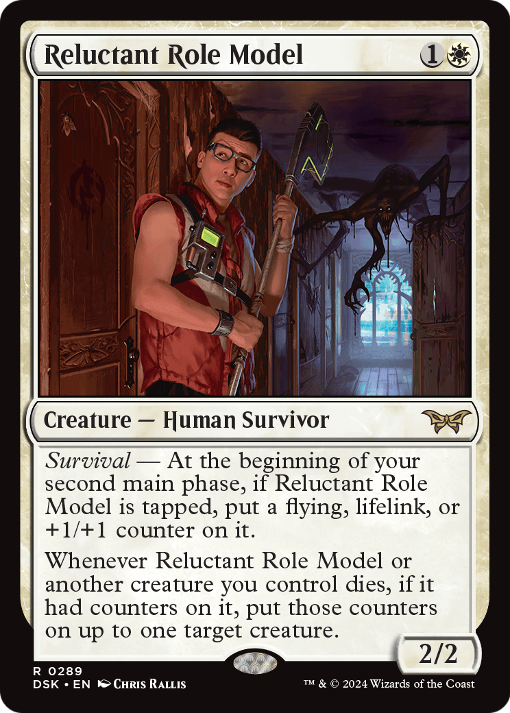 Reluctant Role Model (0289) [Duskmourn: House of Horror] Foil