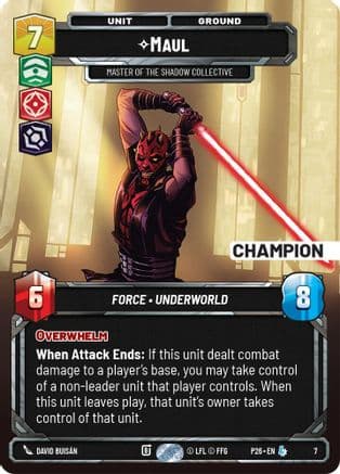 Maul - Master of the Shadow Collective (Champion) | Foil (7)  [Organized Play Promos]