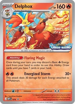 Delphox 074- ME Mega Evolution Promo Holofoil