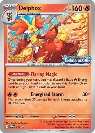 Delphox [Staff] 074- ME Mega Evolution Promo Holofoil