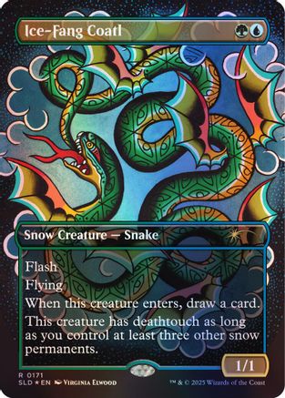 Ice-Fang Coatl (0171) (Rainbow Foil) |  Foil (171) [Secret Lair Drop Series]