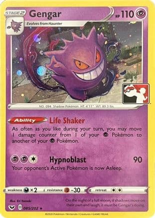 Gengar (Library Exclusive) 085- Miscellaneous Cards & Products Holofoil