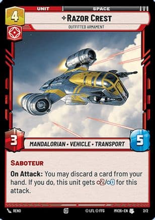Razor Crest - Outfitted Armament |  (2/2)  [Event Exclusive Promos]