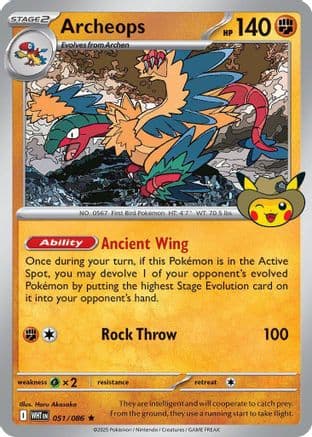 Archeops (Fossil Museum Exclusive) 051- ME Mega Evolution Promo Holofoil