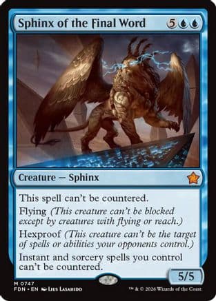Sphinx of the Final Word (0747) |  (747) [Foundations]