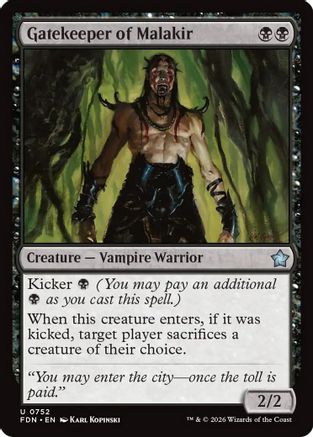 Gatekeeper of Malakir (0752) |  (752) [Foundations]
