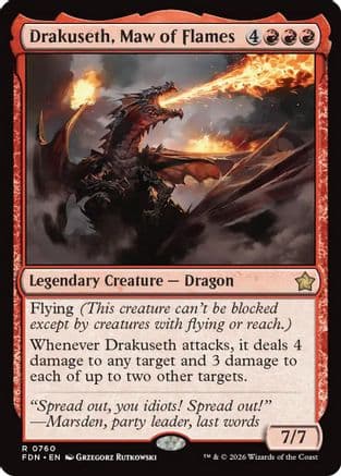 Drakuseth, Maw of Flames (0760) |  (760) [Foundations]