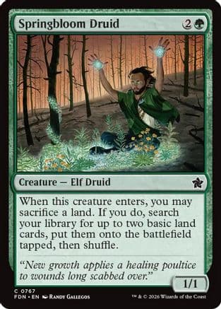 Springbloom Druid (0767) |  (767) [Foundations]