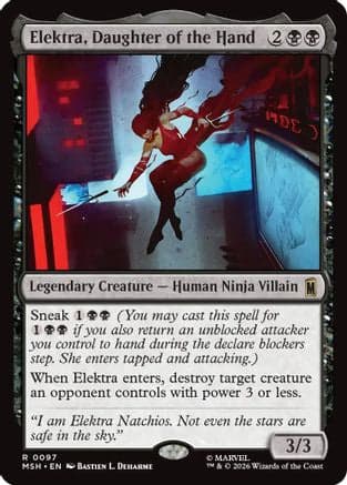 Elektra, Daughter of the Hand |  Foil (097) [Marvel Super Heroes]