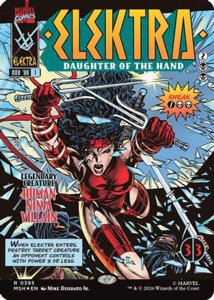 Elektra, Daughter of the Hand (Borderless) (395) |  (395) [Marvel Super Heroes]