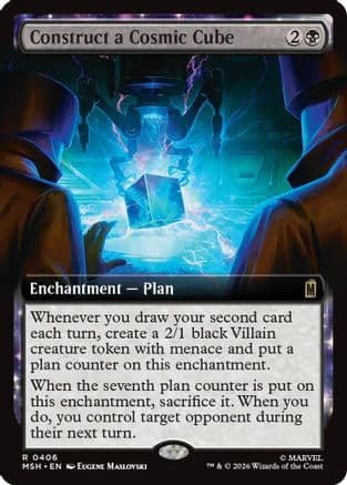 Construct a Cosmic Cube (Extended Art) |  Foil (406) [Marvel Super Heroes]