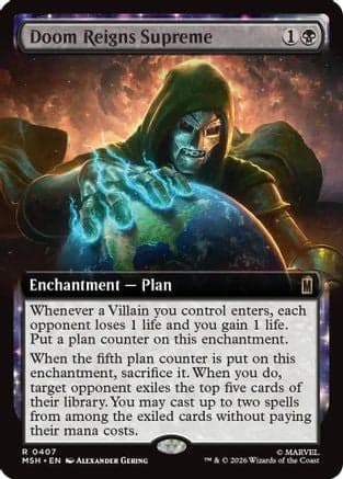 Doom Reigns Supreme (Extended Art) |  Foil (407) [Marvel Super Heroes]