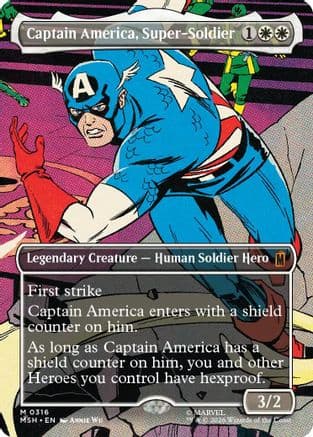 Captain America, Super-Soldier (Borderless) (0316) |  (316) [Marvel Super Heroes]