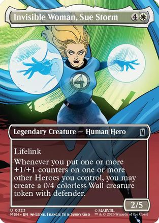 Invisible Woman, Sue Storm (Borderless) |  (323) [Marvel Super Heroes]