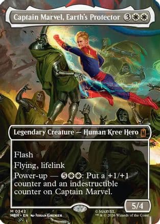 Captain Marvel, Earth's Protector (Borderless) (0342) |  (342) [Marvel Super Heroes]