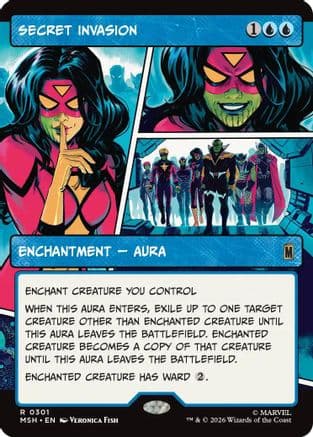 Secret Invasion (Borderless) |  Foil (301) [Marvel Super Heroes]