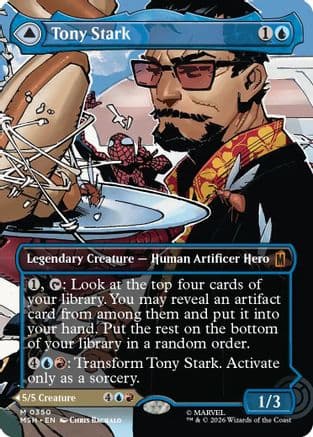 Tony Stark (Borderless) (0350) |  Foil (350) [Marvel Super Heroes]