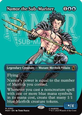 Namor the Sub-Mariner (Borderless) |  Foil (362) [Marvel Super Heroes]