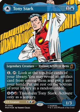 Tony Stark (Borderless) (0392) |  Foil (392) [Marvel Super Heroes]