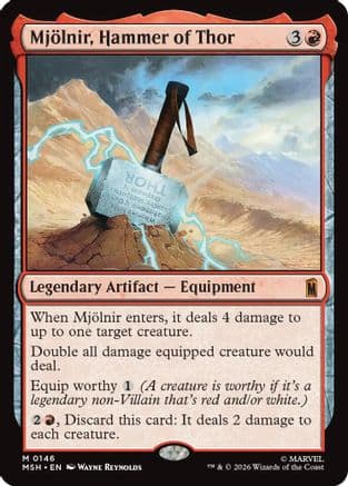 Mjolnir, Hammer of Thor |  Foil (146) [Marvel Super Heroes]