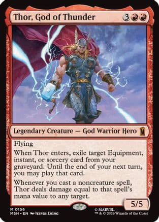 Thor, God of Thunder |  Foil (156) [Marvel Super Heroes]