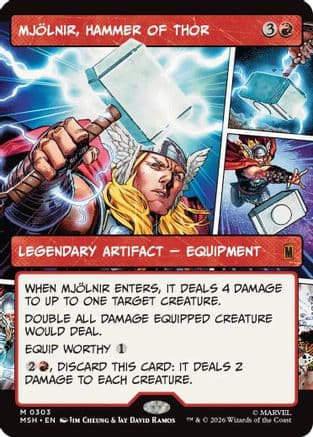 Mjolnir, Hammer of Thor (Borderless) (0303) |  (303) [Marvel Super Heroes]