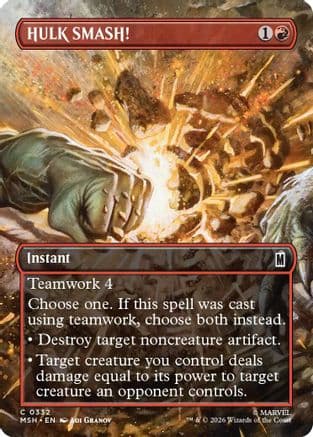 HULK SMASH! (Borderless) |  Foil (332) [Marvel Super Heroes]