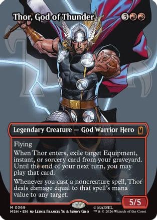 Thor, God of Thunder (Borderless) (0369) |  (369) [Marvel Super Heroes]