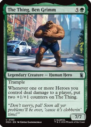 The Thing, Ben Grimm |  (190) [Marvel Super Heroes]