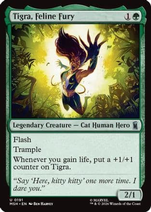 Tigra, Feline Fury |  Foil (191) [Marvel Super Heroes]