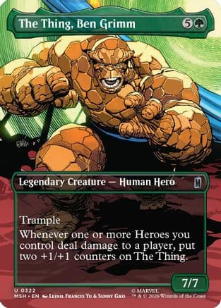 The Thing, Ben Grimm (Borderless) |  (322) [Marvel Super Heroes]
