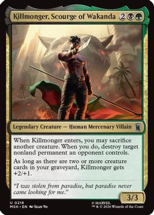 Killmonger, Scourge of Wakanda |  Foil (218) [Marvel Super Heroes]