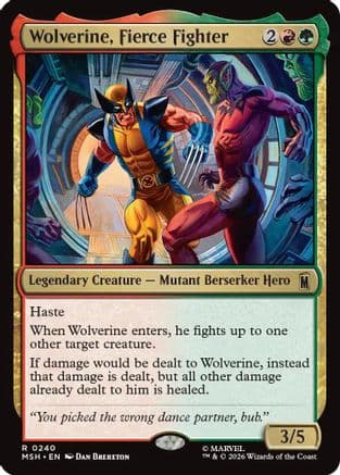 Wolverine, Fierce Fighter |  Foil (240) [Marvel Super Heroes]
