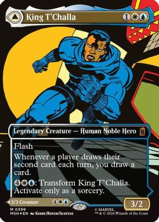 King T'Challa (Borderless) (0399) |  Foil (399) [Marvel Super Heroes]