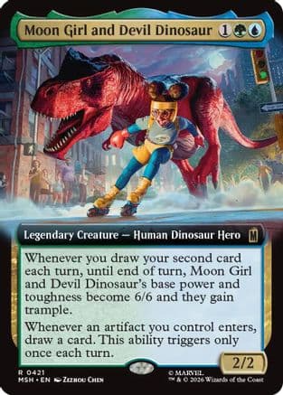 Moon Girl and Devil Dinosaur (Extended Art) |  Foil (421) [Marvel Super Heroes]