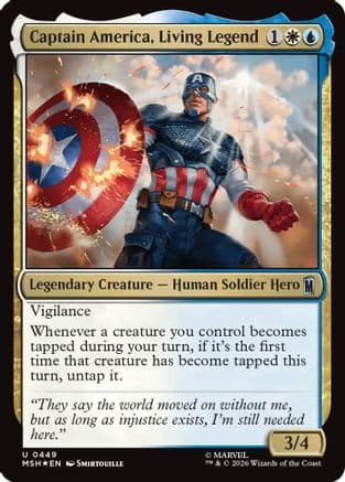 Captain America, Living Legend (Surge Foil) |  Foil (449) [Marvel Super Heroes]